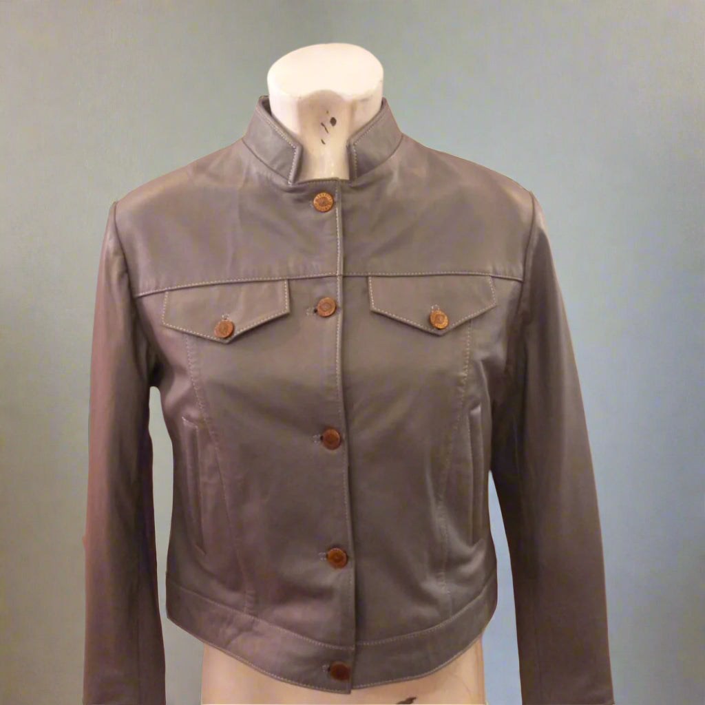 Ladies Leather Jacket – Timeless Midi Leather Jacket for Women
